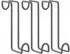 vidaXL Trensenhalter, schwarz, Stahl, 3 Stk. (172463)