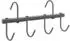 vidaXL Trensenhalter mit 6 Drehhaken, schwarz, Stahl (172465)