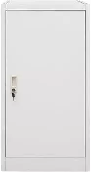 vidaXL Sattelschrank hellgrau 53x53x105cm Stahl (339604)