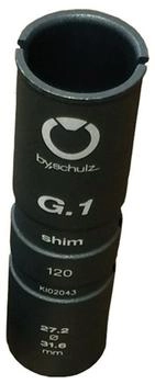 bySchulz G.Shim Reduzierh&uuml;lse Sattelst&uuml;tze 27,2 - 30,9mm grau (10336)