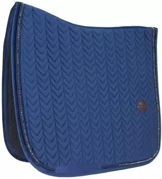 Kentucky Horsewear Schabracke Velvet Pearls navy DR