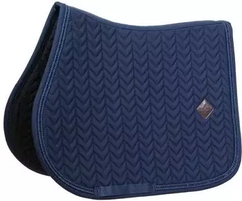 Kentucky Horsewear Horsewear Schabracke Springen Saddle Pad with metal chain Springschabracke Metallkordel Navy Full