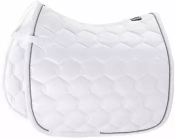 Eskadron Schabracke Glossy Wave Kontrast Sattelunterlage White DL