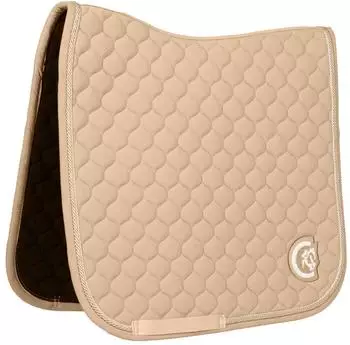 Kentucky Horsewear Horsewear Dressurschabracke 3D Logo Onion Quilt Dressur Schabracke Beige Full