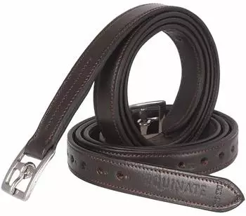 Equinate Leder Steigbügelriemen Superior mit Edelstahlschnallen braun 1,6 m