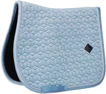 Kentucky Horsewear Horsewear Springschabracke Velvet Samtschabracke Sattelunterlage Hellblau Cob