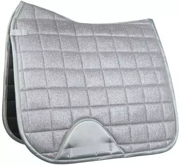 HKM Glitter Mesh Style Schabracke, hellgrau, Dressur