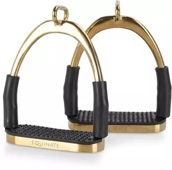 Equinate Sicherheitssteigbügel Charles gold 10 cm