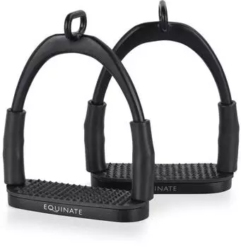 Equinate Sicherheitssteigbügel Manchester schwarz 10 cm