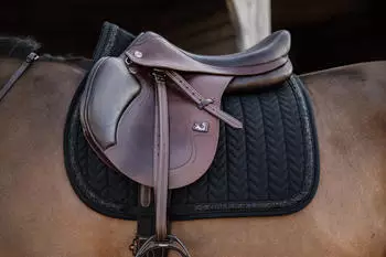 Kentucky Horsewear Springschabracke Glitter Stone Sattelunterlage Schwarz Full