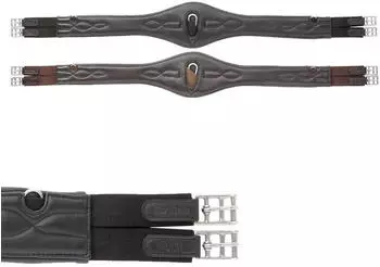 Kavalkade Softleder Langgurt Comfort Elast schwarz 130 cm