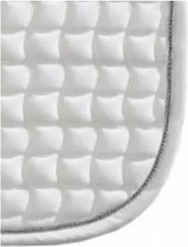 Eskadron Springschabracke Cotton Silver Basics Sattelunterlage Weiß VS kavalio für mich und mein Pferd