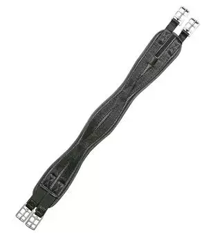 HKM Waffeloptik Elastik Sattelgurt, PVC Soft, schwarz, 140cm