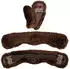 Equinate Mondgurt anatomisch Lammfell braun 50 cm