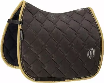 Eskadron Dressurschabracke Glitter Crystal Heritage 2025 Schabracke Black Truffle DL
