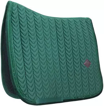 Kentucky Horsewear Spring-Schabracke "Velvet Pearls" - pine green