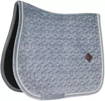 Kentucky Horsewear Horsewear Springschabracke Basic Velvet Sattelunterlage Grau Full kavalio für mich und mein Pferd