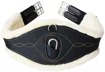 Kentucky Horsewear Horsewear Lammfellgurt Anatomisch Schwarz kavalio für mich und mein Pferd