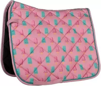 HKM Naples Schabracke, pink/aqua, Pony Vielseitigkeit