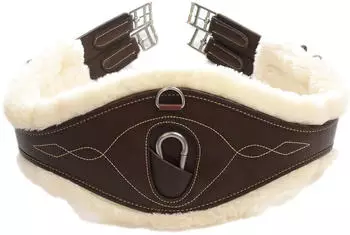 Kentucky Horsewear Lammfellgurt "Anatomic" braun - 130 cm