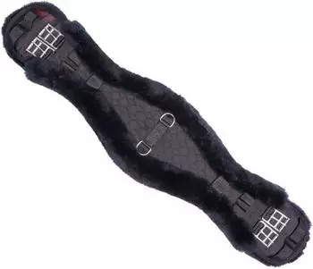 Christ Lammfell Konturgurt schwarz/anthrazit 80 cm
