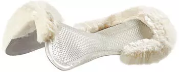Acavallo Therapeutisches Gel Pad Cut Out Lammfell Transparent/ Natur M kavalio für mich und mein Pferd