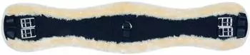HKM Dressurgurt, Synthetik-Lammfell, schwarz, 70cm
