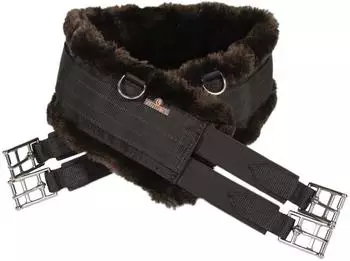 Kentucky Horsewear Sattelgurt Lammfell Sattelgurt Braun/Braun / 140 cm
