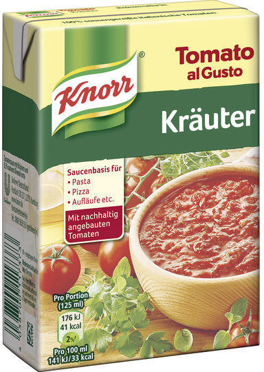 Knorr-Unilever Knorr Tomato al Gusto Kräuter Tomatensauce (370g)