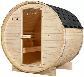 Artsauna Spitzbergen Sauna inkl. Steine Fichtenholz natur