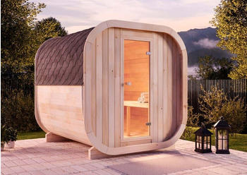 Finntherm Fasssauna ScandiCube Comfort Ø 204 x 225 cm (E3.2.00023.1)