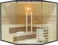 Home Deluxe - Traditionelle Sauna Shadow Xl Big - 200 X 200 Cm F&uuml;r 6 Personen Sauna