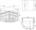 Home Deluxe Shadow XL Traditionelle Sauna 200 x 200 cm (S016G0XM)