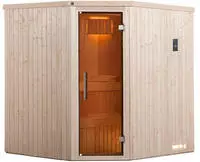 weka Sauna "Elementsauna KIRUNA 2" vorgefertigte Elemente, 230 Volt Anschluss,