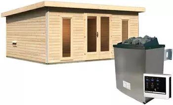 Karibu Mainburg 4 Set B (9kW Ofen inkl. Steuerger&auml;t) natur
