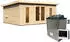 Karibu Mainburg 4 Set B (9kW Ofen inkl. Steuergerät) natur