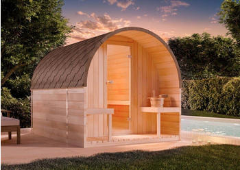 Finntherm Fasssauna ScandiPod Premium ohne Ofen & Zubehör Ø 204 x 280 cm (E3.2.00021.0)