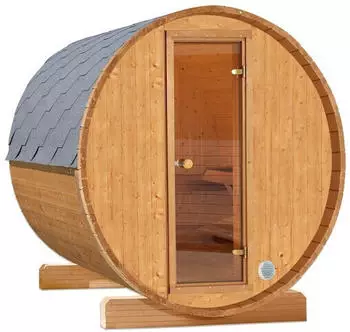 Wolff Finnhaus Terrassen-Saunafass 130 braun