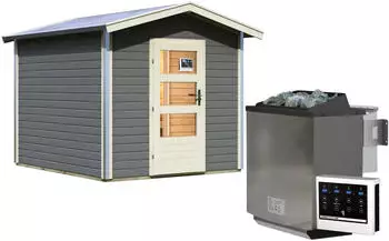 Karibu Bosse 1 terragrau (9 kW Bio-Ofen inkl. Steuergerät, Tür Modern) Karibu Bosse 1 terragrau (9 kW Bio-Ofen inkl. Steuergerät, Tür Modern)
