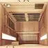 Dewello Pierson Pro Infrarotkabine Sauna 100x100 cm Tannenholz natur (5897)