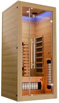 Artsauna Kiruna Premium Infrarotkabine Hemlockholz natur