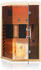 Dewello Ottawa Infrarotkabine 140x120x190 cm Hemlock Tannenholz natur