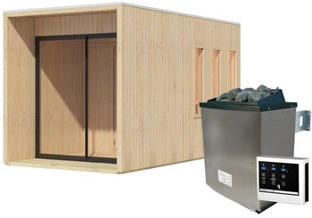 Karibu Miramar natur mit Vorraum (9 kW Ofen mit Steuerung)