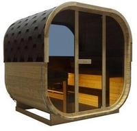 Sanotechnik Sauna ""HANKO" Au&szlig;ensauna" geeignet f&uuml;r 6 Personen, Fichtenholz