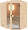 Sauna mit zwei Bänken