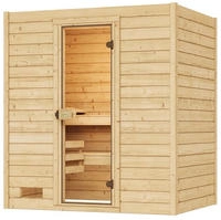 weka Sauna "Massivholzsauna VALIDA 2" Blockbohlen, moderne Ganzglast&uuml;r