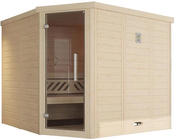 Weka Kemi Eck Massivholz-Elementsauna (528.2520.30102)