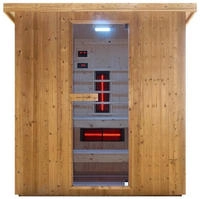 Sanotechnik Sauna ""LAHTI" Au&szlig;ensauna mit Infrarotkabine" geeignet f&uuml;r 6...