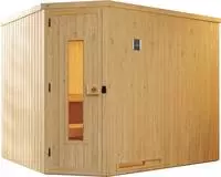 weka Sauna "Varberg" Set, 7,5 kW Bio-Ofen mit digitaler Steuerung