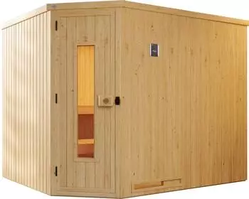 Weka Elementsauna Varberg 4 mit 7,5 kW Bio-Kombiofen BioS inkl. Steuerung Massivholzt&uuml;r (508.2520.00.21)